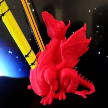 dragon penna titolare art pen portapenne giocattolo fantasia preistorici drago ibridi 3d print model - Mito3D
