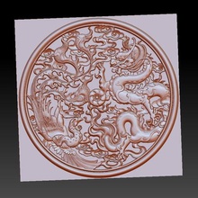 ejderha phoenix art bird animal decoration ancient traditonal china asia sculpture engraving cnc 3d emboss bas-relief 3d print model - Mito3D