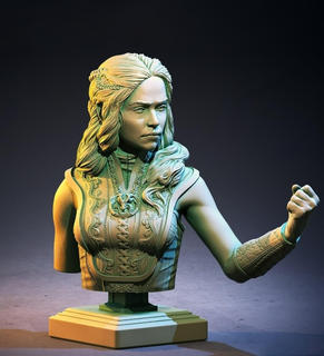 dragon queen bust dragon queen bust 3d printing high detail  3d print model - Mito3D
