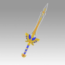 Dragão busca ecos Enganoso definitivo edição herói espada XI s cosplay arma suporte réplica 3d print model - Mito3D
