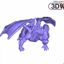 dragon ram di scansione 3d art Scansione drago i draghi meshmixer la scultura statua scansioni repliche 3d print model - Mito3D