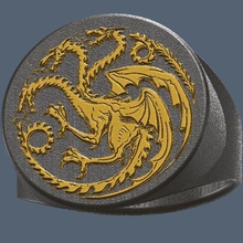 dragon ring Schmuck habe 3d print model - Mito3D
