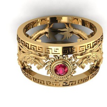 dragon ring jewelry 3d print model - Mito3D