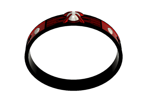 continuar anillo perla envuelto 3d print model - Mito3D