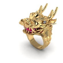 dragon ring jewelry jewalry 3d print model - Mito3D