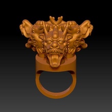 Drachen Ring 3d print model - Mito3D