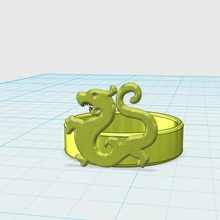 dragon ring chinese rings 3d print model - Mito3D