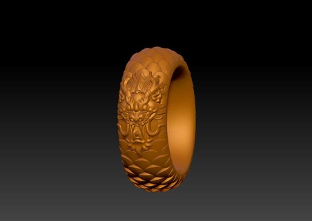 dragon ring 2 3d print model - Mito3D