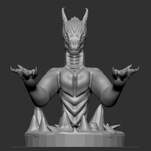 Ejderha yüzük Kulp destek heykel 3d print model - Mito3D