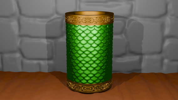 dragon scale beer koozie Home holder monster can old rustic royal dice game throne bar gift guy stocking 3d print model - Mito3D