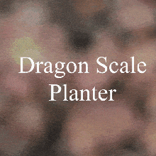 dragon scale pot - bonsai planter 3d printable 3d print model - Mito3D
