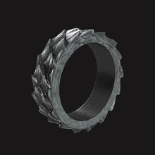 Drachen Waage Ring Schmuck Design Hand 3d print model - Mito3D