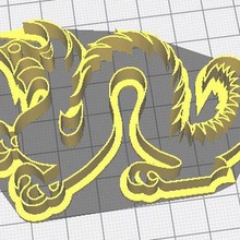 dragon shape cutter 3d print model - Mito3D