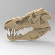 dragón cráneo.art.3d.stl.modelo.cnc.dinosaurio.animal.los animales 3d print model - Mito3D