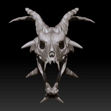 dragon skull 3d print model - Mito3D
