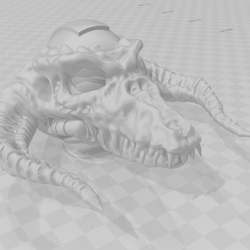 dragon skull helmet warhammer 40k primaris space marine salamanders chaos 3D print model - Mito3D