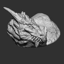 Dragão assassino cênico base 3d print model - Mito3D