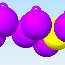 continuar esfera llavero pelota z juguete goku 3d print model - Mito3D