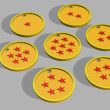 dragon sphères porte clés optimisé 3 color impression 3d print model - Mito3D