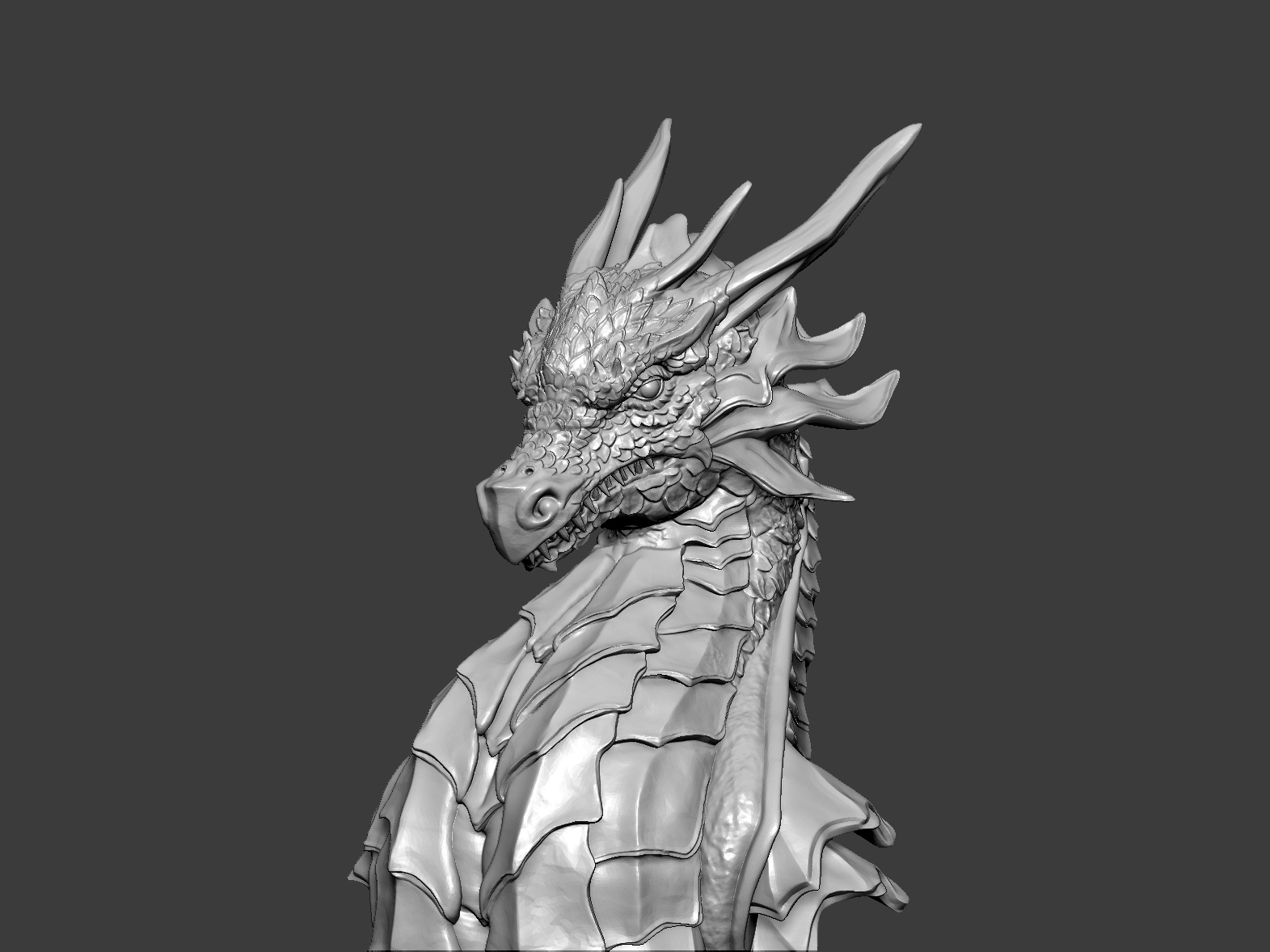 dragon statue mythique créature sculpture fantaisie chinois culture Gardien symbolisme fire breathing mythologie 3D print model - Mito3D