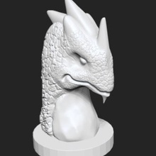 dragon statue 6 game fantasy medieval thrones toy 3d print model - Mito3D