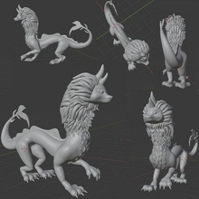 dragon stripe 3d print model - Mito3D