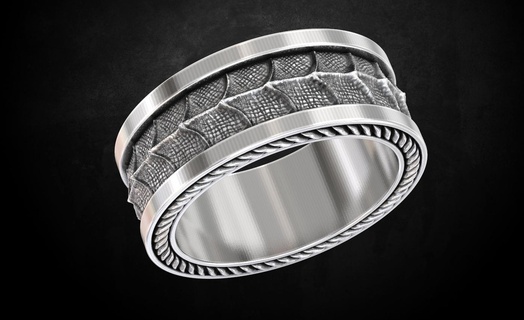 continuar estilo anillo 134 3dprinted diseño Moda oro dorado joya joyería impresión imprimible prototipos anillos plata 3d print model - Mito3D