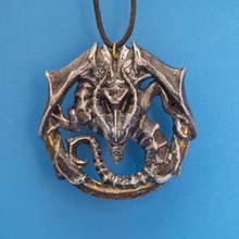 dragón talismán de castlevania 2 la moda accesorios medalion dungeons dragons 3d print model - Mito3D