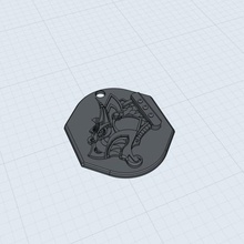 dragon viking pendant jewelry 3d print model - Mito3D