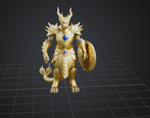 dragon warrior game 3d print model - Mito3D