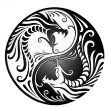 dragon yang outil 3dprintable bicolore yin 3d impression 3d print model - Mito3D