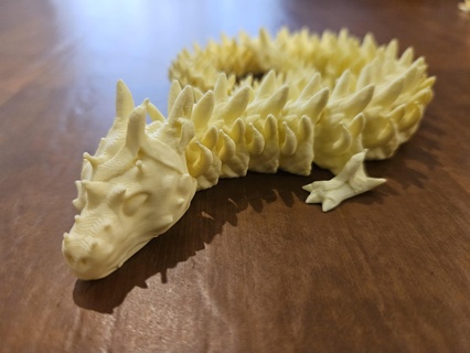 dragonne banane dragon Jeu articuler impression endroit jouet 3d 3d print model - Mito3D