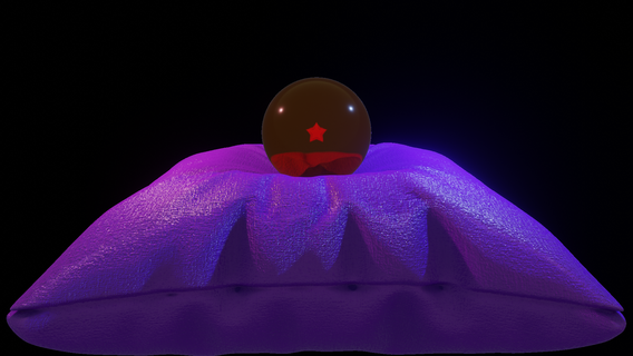 sfera drago cristallo palla cuscino arte anime 3d print model - Mito3D