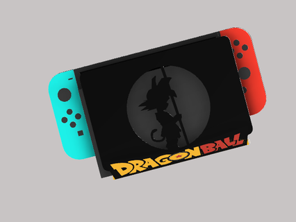 sfera drago nintendo interruttore dock gioco zelda originale titolare supporto giochi grande In piedi Mario Pokemon Goku dragonall silhouette 3d print model - Mito3D