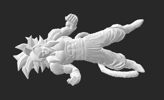 dragonball supersayajin4 gok gt 3d print model - Mito3D