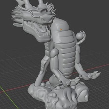 esfera dragão suporte Shen longo comando Móvel anime Dragão 3d print model - Mito3D