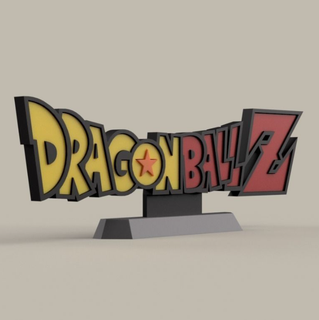 dragonball z - logo anime easy naruto one piece goku statue figure 3d print model - Mito3D