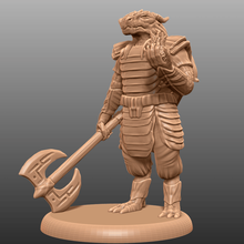 dragonborn eldritch knight - tabletop miniature game critical role dnd dragon dungeons dragons fantasy gaming gloomhaven humanoid mini pathfinder rpg warhammer toy 3d print model - Mito3D