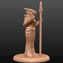 dragonborn enchantress - tabletop miniature game critical role dnd dungeons dragons fantasy gaming gloomhaven pathfinder rpg warhammer toy 3d print model - Mito3D