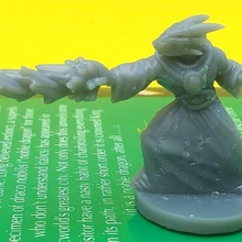 dragonborn sorcerer game 28mm dd dnd dungeons dragons miniature miniatures tabletop wizard toy accessories 3d print model - Mito3D