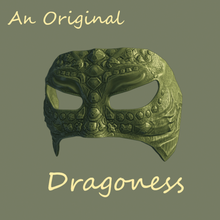 dragoness masque original divers de genre neutre dragon demi-masque masqurade 3d print model - Mito3D