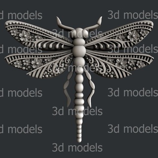 dragonfly Art insects dragonfly printer stl cnc artcam aspire vcarve  3d print model - Mito3D