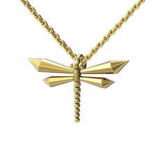 dragonfly necklace jewelry art antique animal pendant charm 3d print model - Mito3D