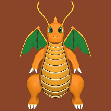 dragonite Pokémon dragon libellule Pikachu charizard coup poing monstre poche nintendo 3d print model - Mito3D
