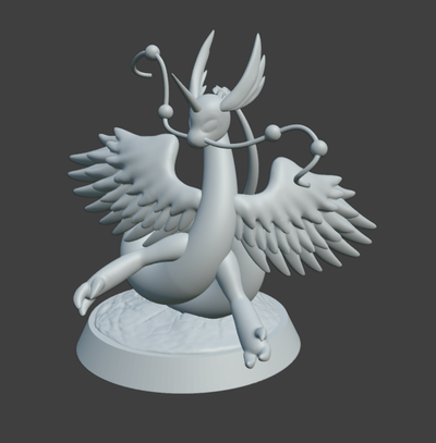dragonite vero evoluzione pokemon 3d print model - Mito3D