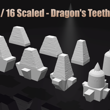 dragons teeth tank trap ww2 wwii art vehicles diorama display 1 16 ww11 rc 3d print model - Mito3D