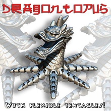 dragontopus - flexi tentacles 3d print model - Mito3D