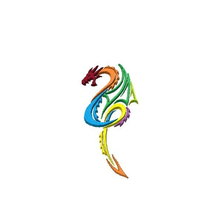 dragoon tribal ii art signs logos tatoo dragon 3d print model - Mito3D