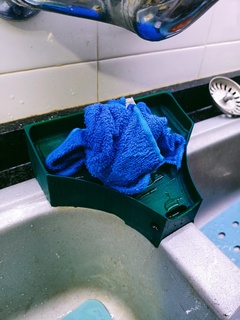drenando paño bandeja escurridor ballet bayetero lavabo fregado esponja almohadilla soporte 3d print model - Mito3D