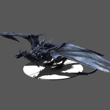 drake almas oscuras juego lowpoly enemigo dragón sekiro de la fantasía bloodbourne carácter juguete impresión imprimible 3dprintable darksoulboardgame darksouls 3d print model - Mito3D